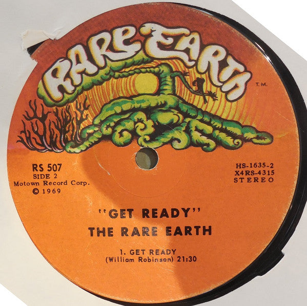 Rare Earth Get Ready side two label